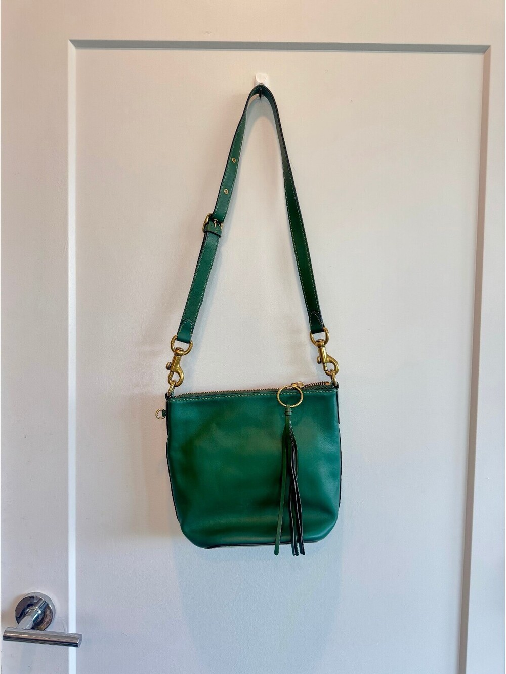 Coach 1941 Archive Duffle 20 Forest Green Glovetanned Leather Crossbody 78804 - Picture 3 of 8